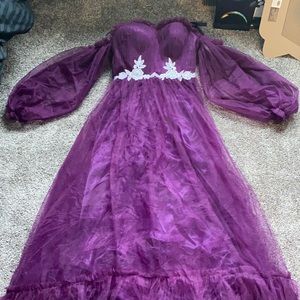 Puff Sleeve Prom Dress